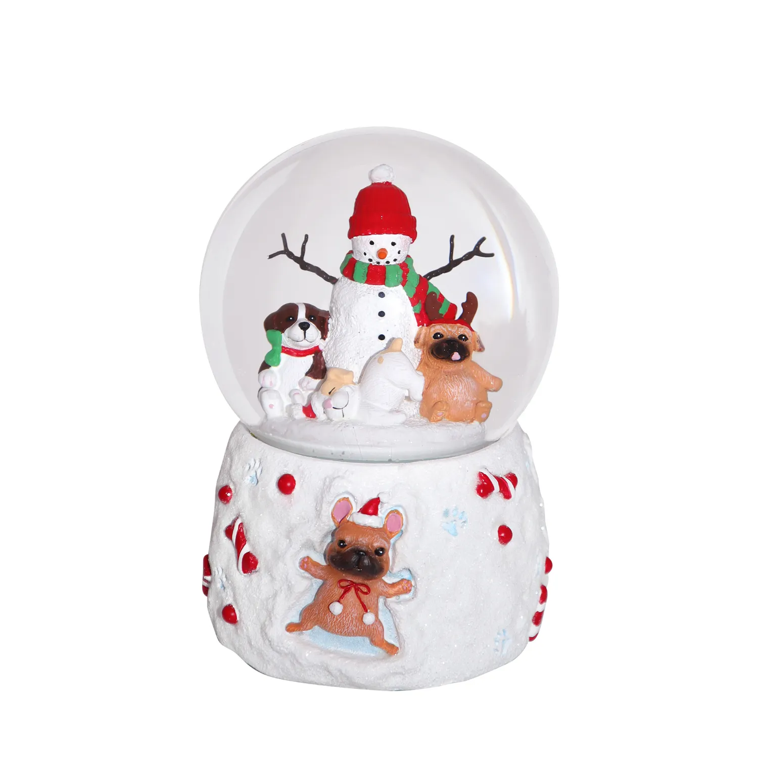 100MM Musical Paw-liday Pets Water Globe