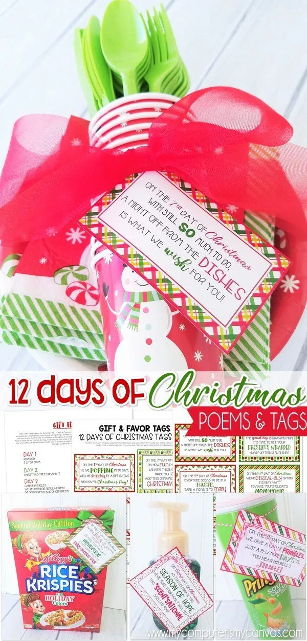 12 Days of Christmas {Gift Tag Kit} PRINTABLE
