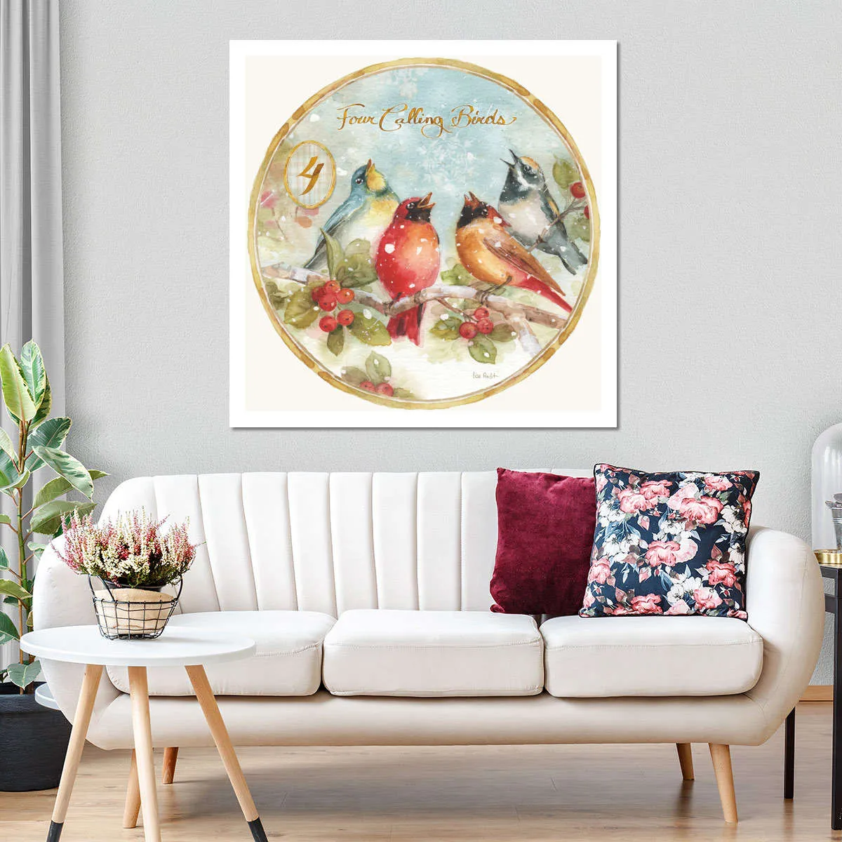 12 Days Of Christmas IV Round Wall Art