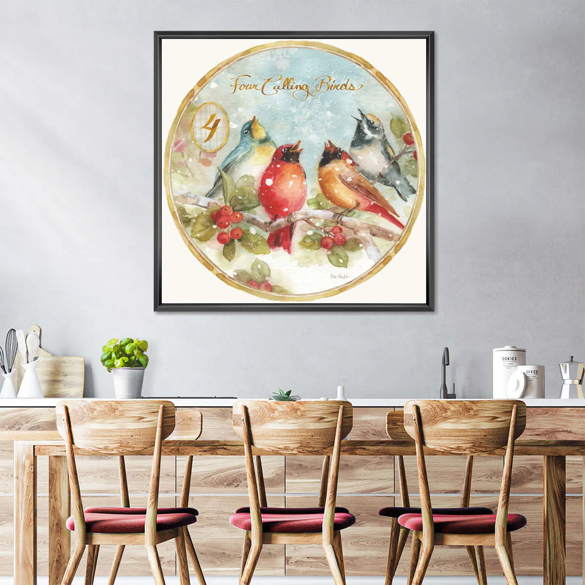 12 Days Of Christmas IV Round Wall Art