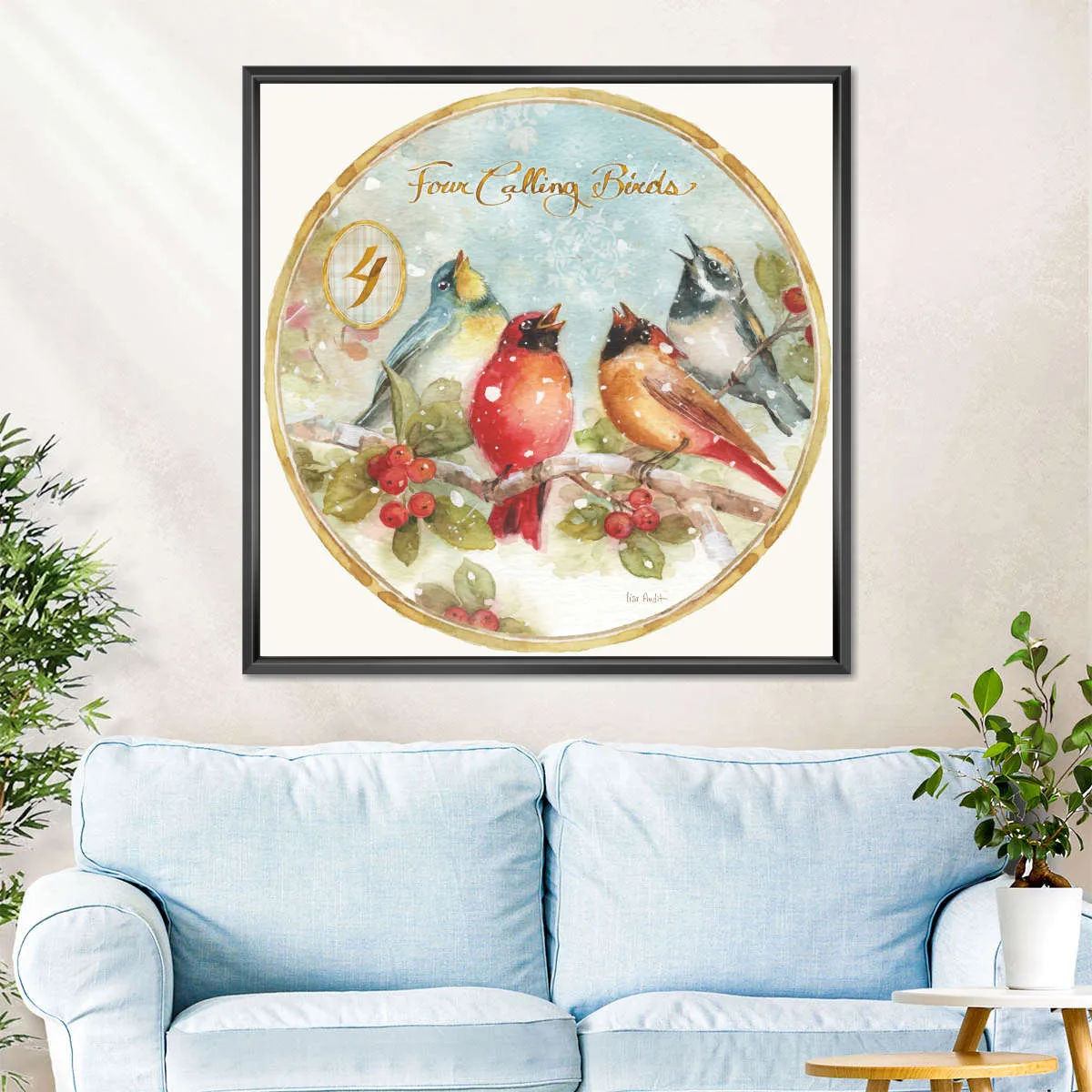12 Days Of Christmas IV Round Wall Art
