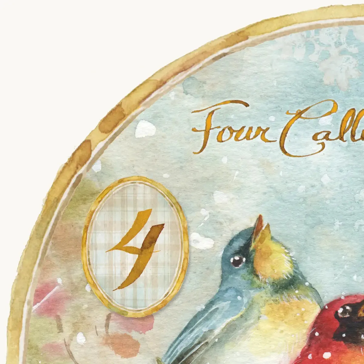12 Days Of Christmas IV Round Wall Art