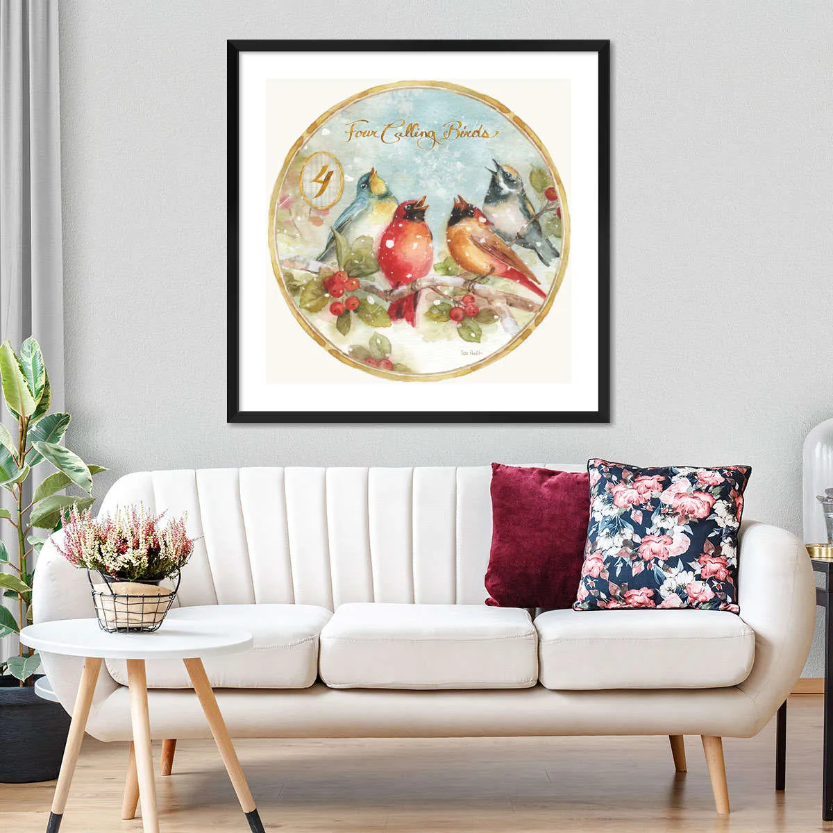 12 Days Of Christmas IV Round Wall Art