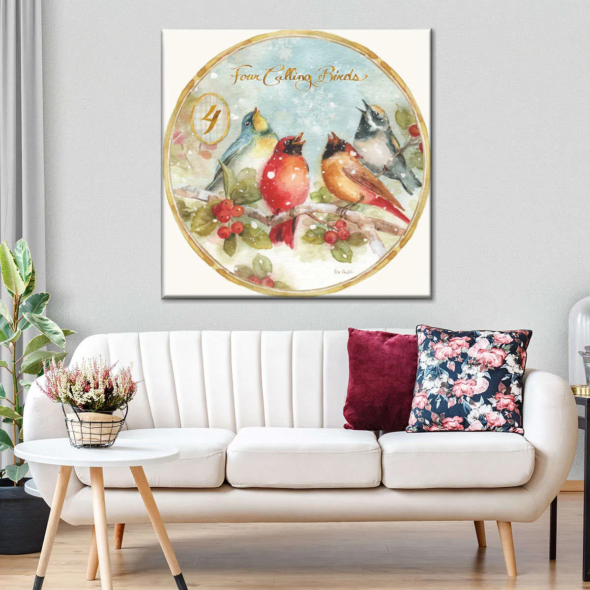 12 Days Of Christmas IV Round Wall Art