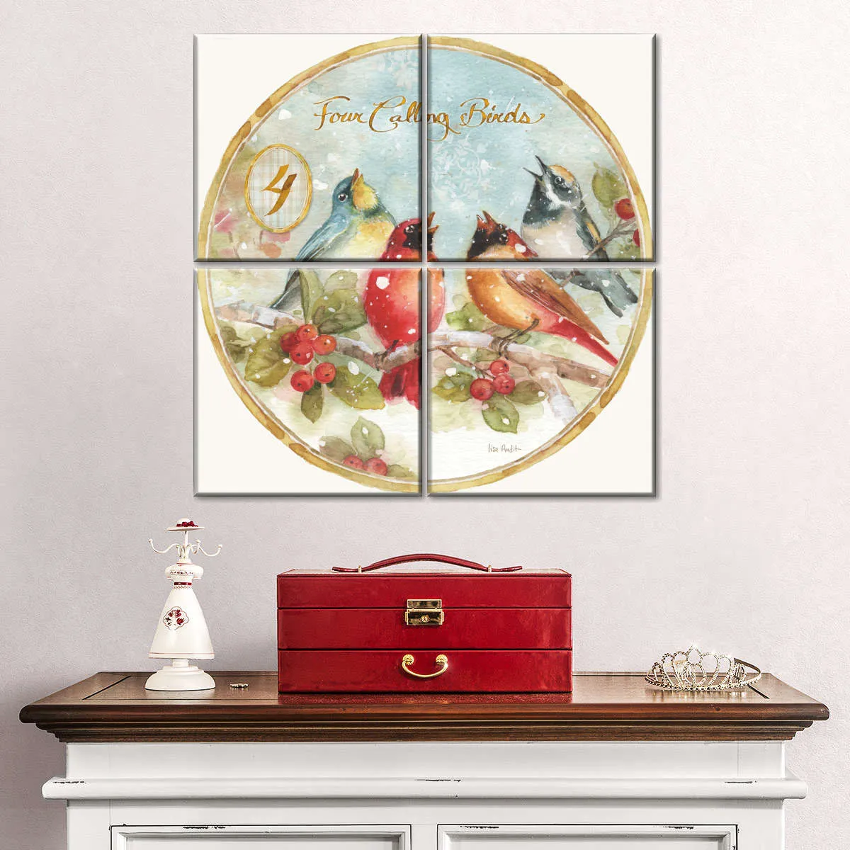 12 Days Of Christmas IV Round Wall Art