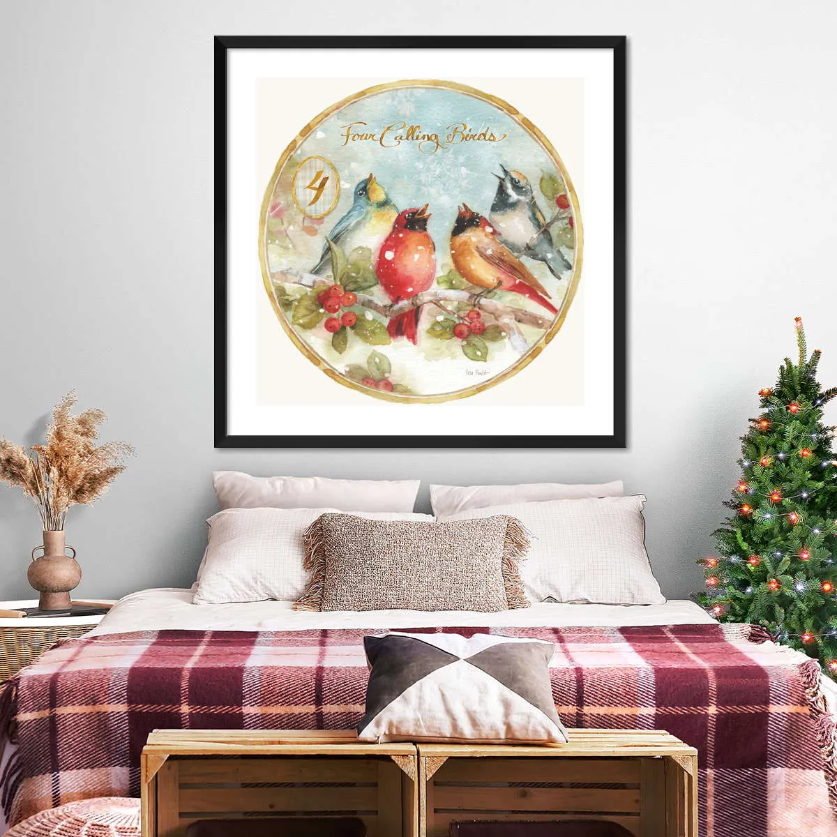 12 Days Of Christmas IV Round Wall Art