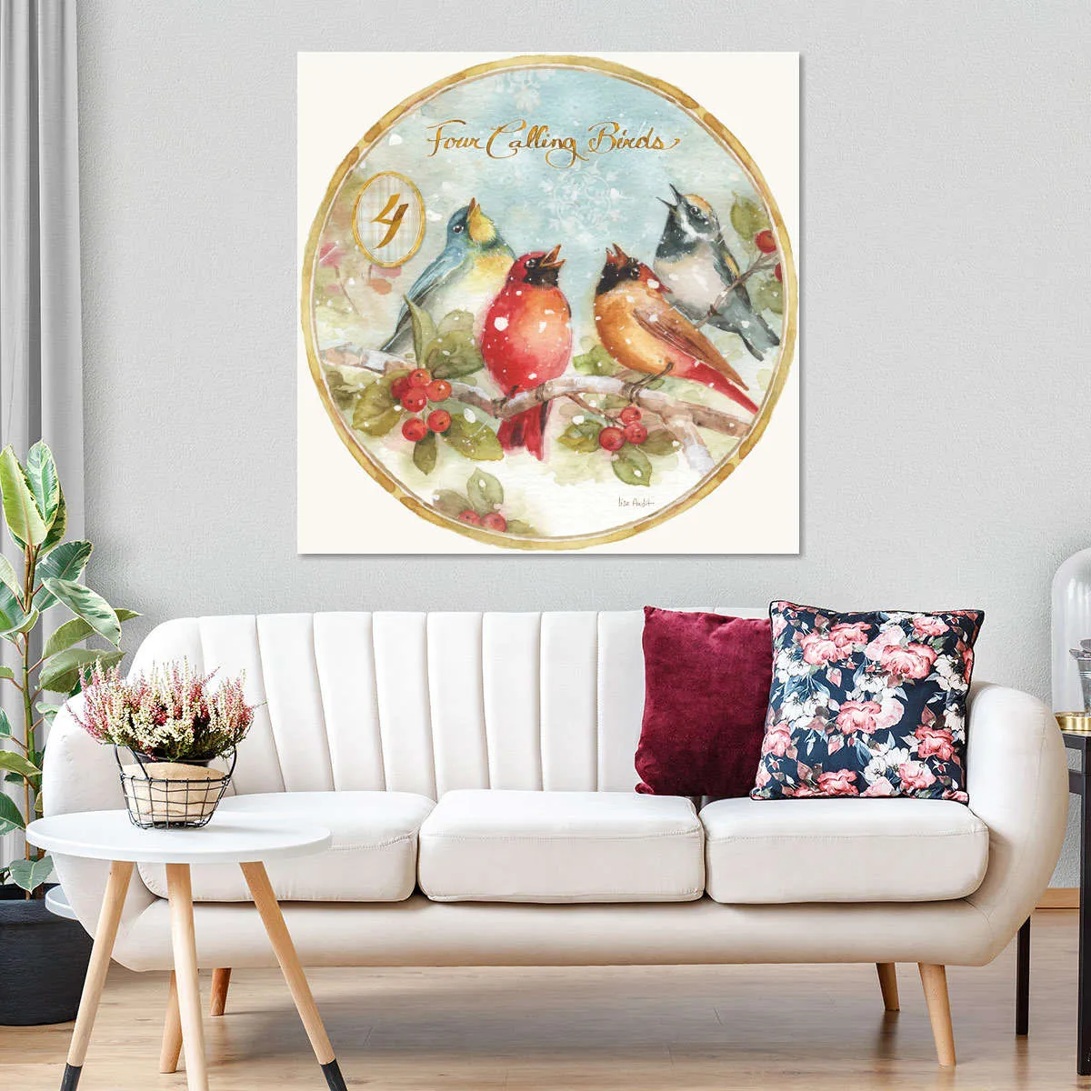 12 Days Of Christmas IV Round Wall Art