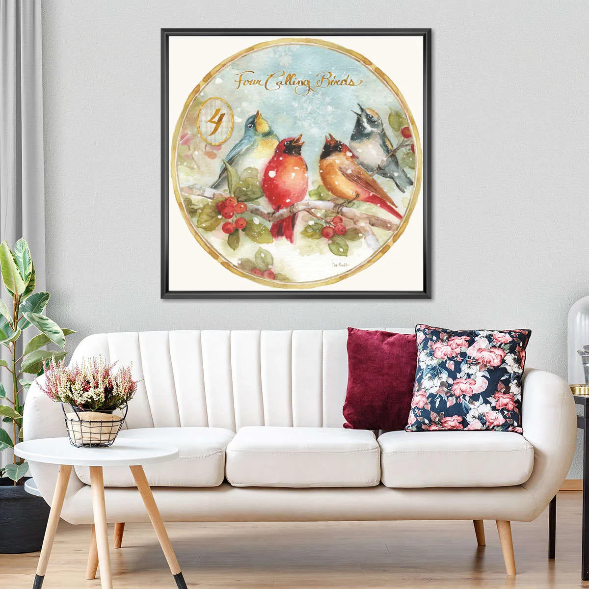 12 Days Of Christmas IV Round Wall Art