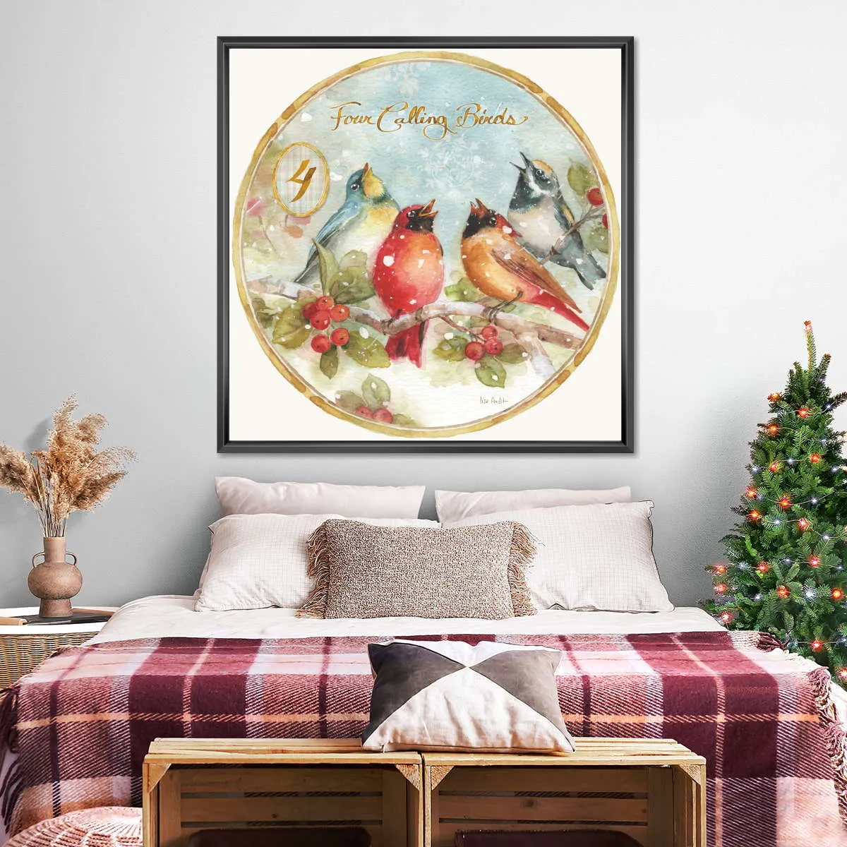 12 Days Of Christmas IV Round Wall Art