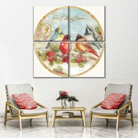 12 Days Of Christmas IV Round Wall Art