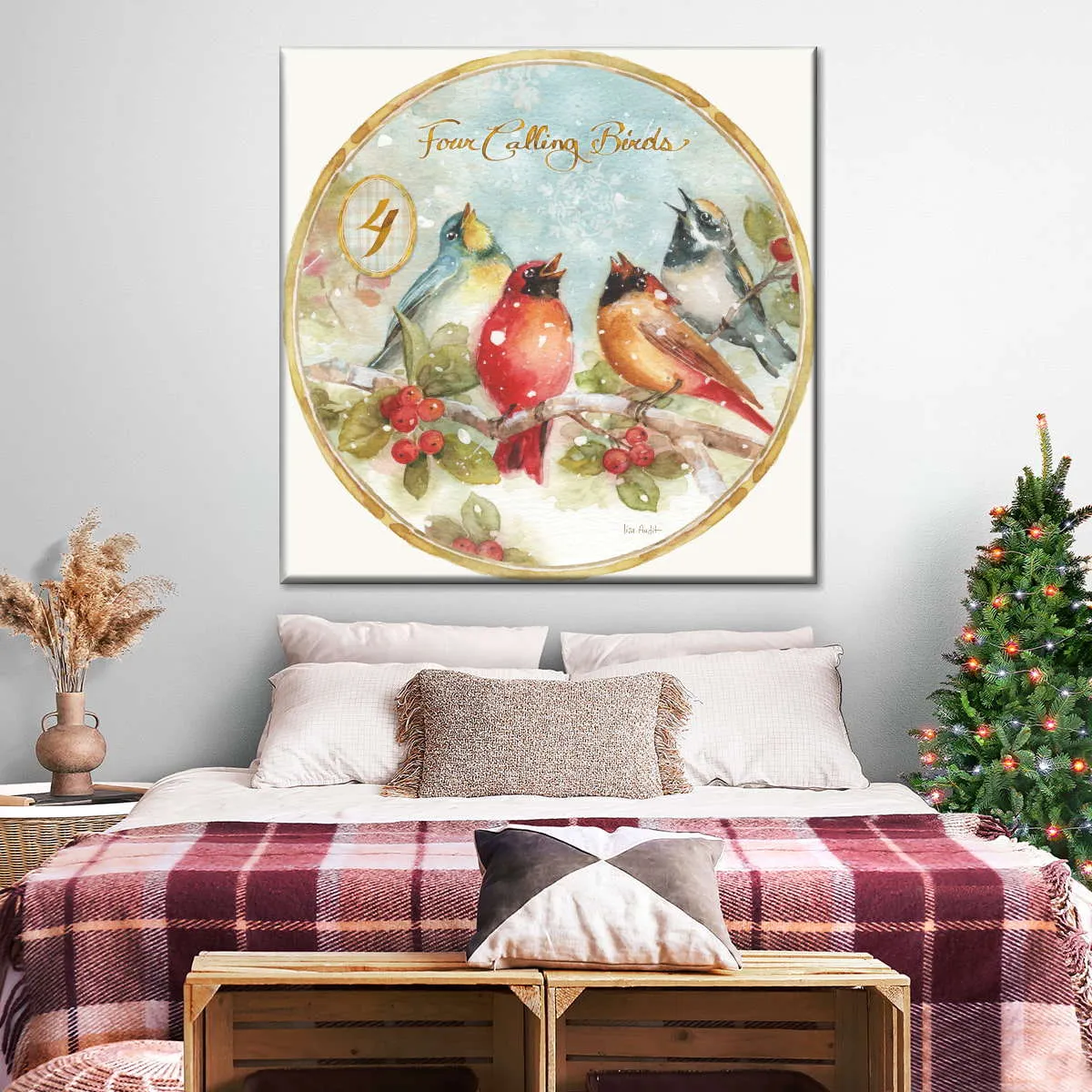 12 Days Of Christmas IV Round Wall Art