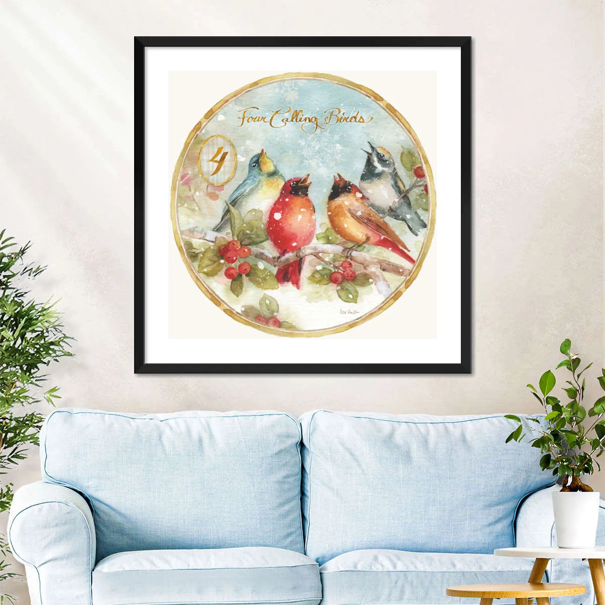 12 Days Of Christmas IV Round Wall Art