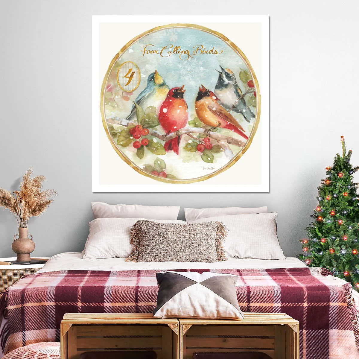 12 Days Of Christmas IV Round Wall Art