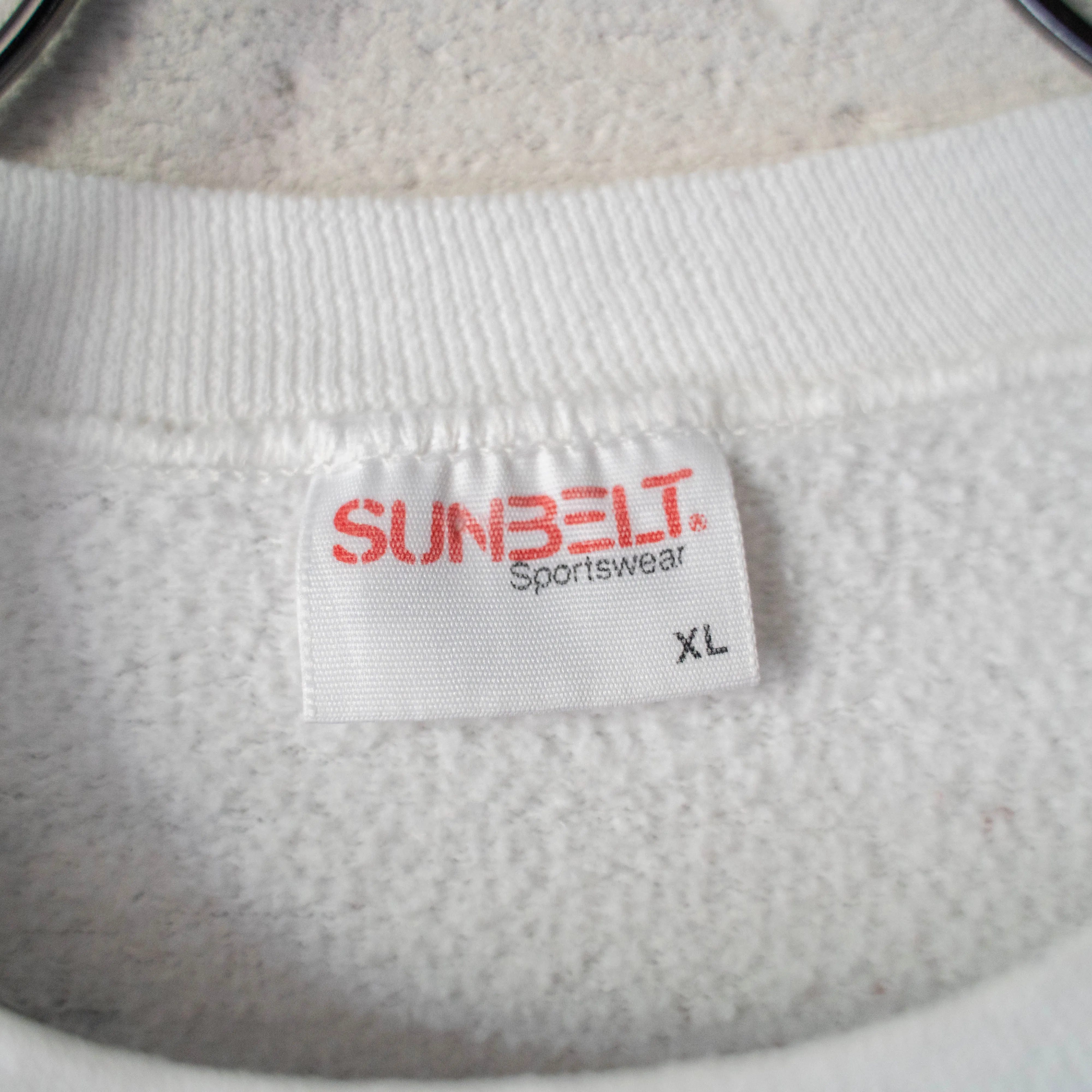 1980-90s USA  artistic hand painted sweat 'Santa Claus'
