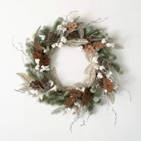 22" Berry And Leaf Wreath