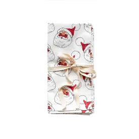 4-Pack Napkin Set-Antique Santas