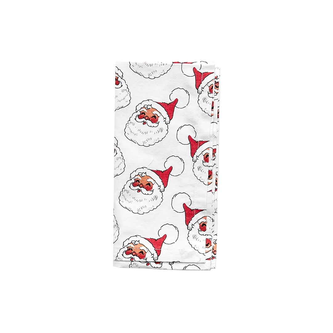 4-Pack Napkin Set-Antique Santas