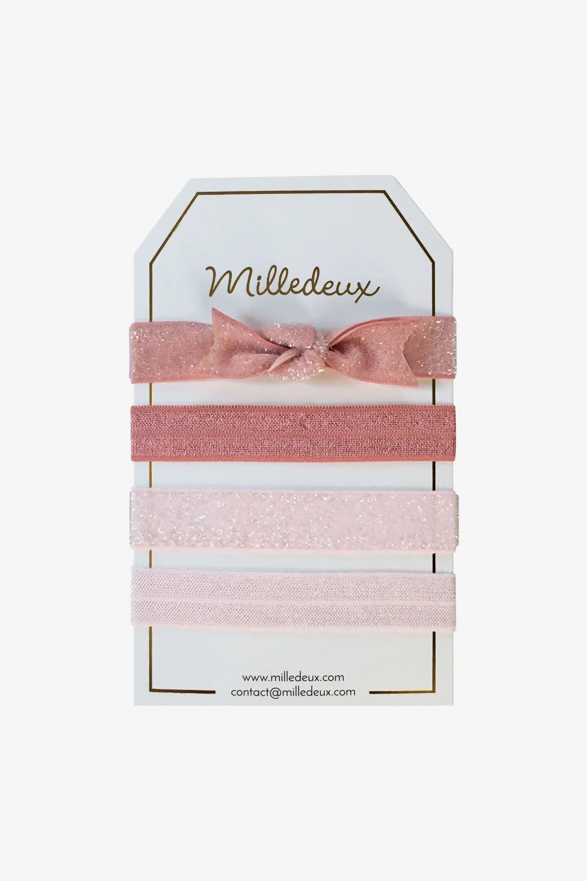 4-pack of Hair Ties - Pinks