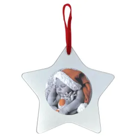 80mm Star Glass Ornament - Pack of 6