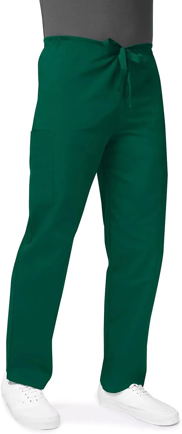Adar Universal Mens Scrubs - Drawstring Tapered Leg Scrub Pants