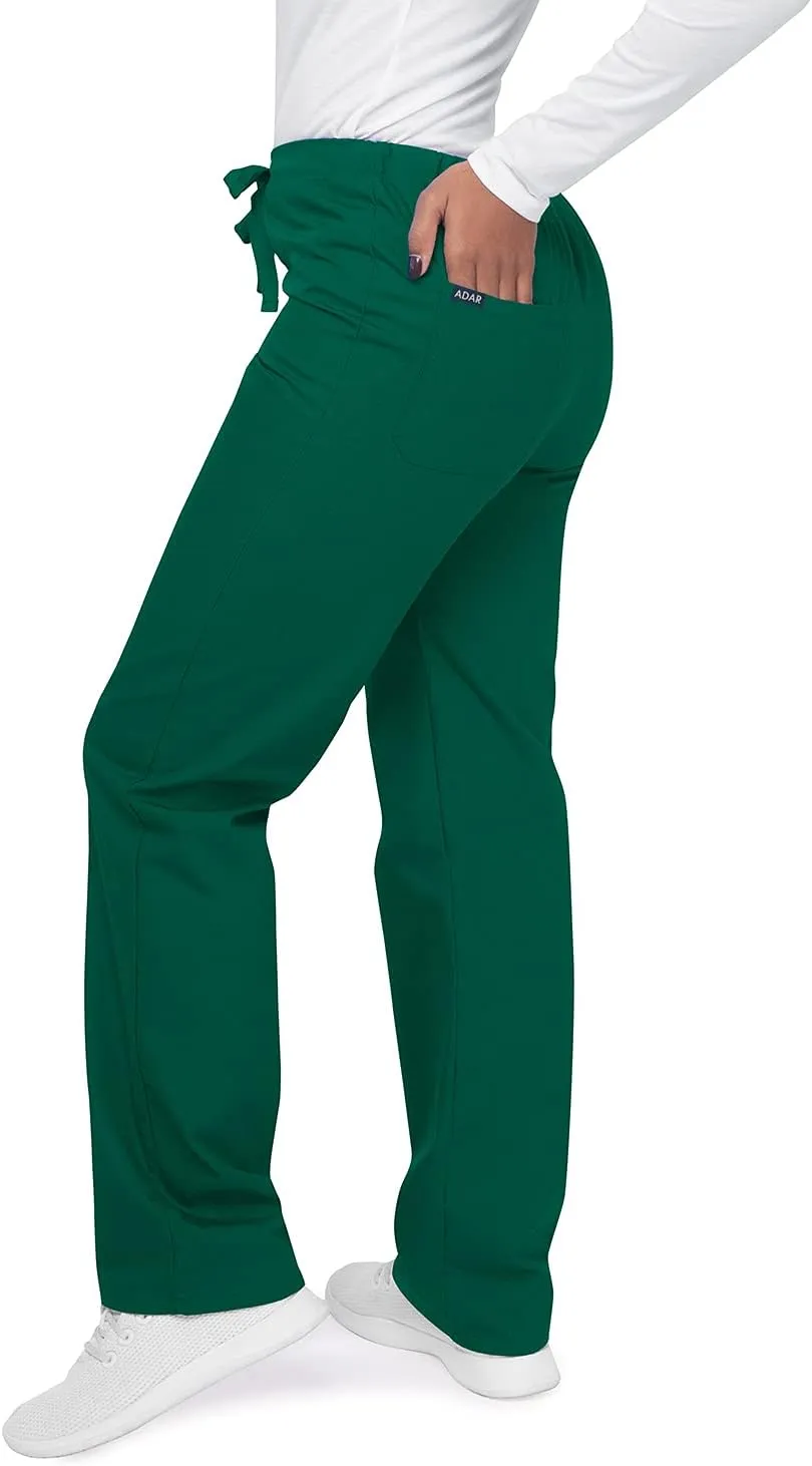 Adar Universal Mens Scrubs - Drawstring Tapered Leg Scrub Pants