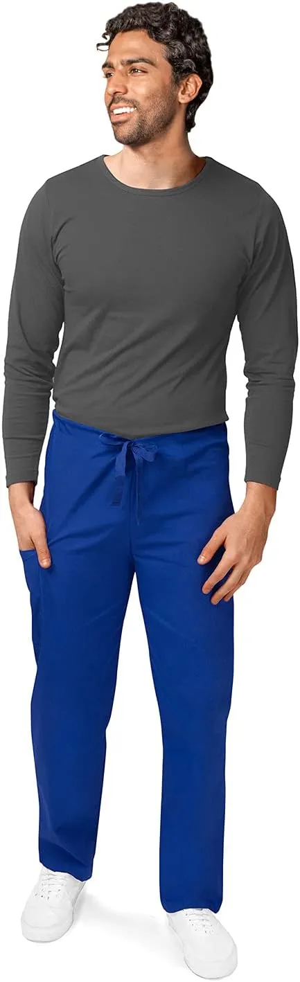 Adar Universal Mens Scrubs - Drawstring Tapered Leg Scrub Pants