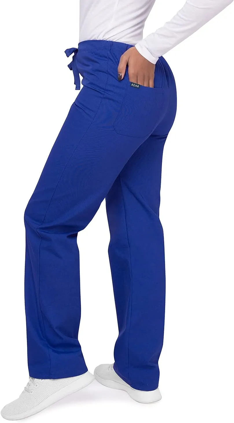 Adar Universal Mens Scrubs - Drawstring Tapered Leg Scrub Pants