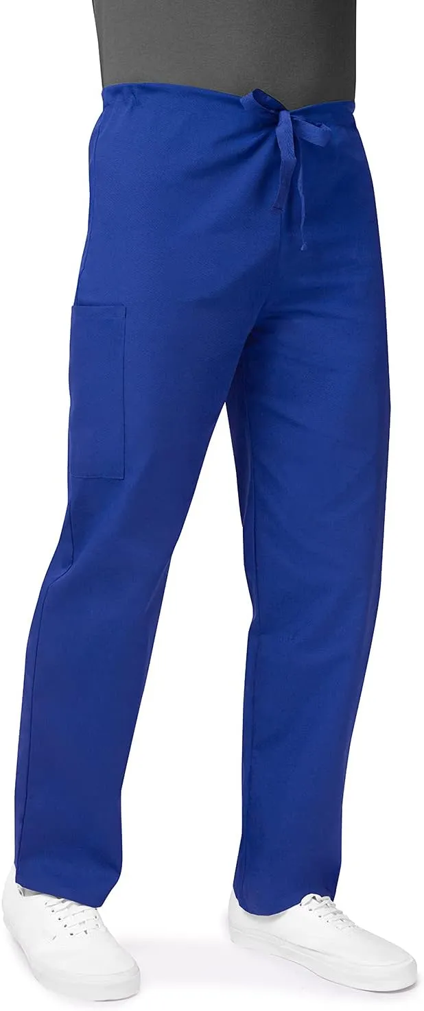 Adar Universal Mens Scrubs - Drawstring Tapered Leg Scrub Pants
