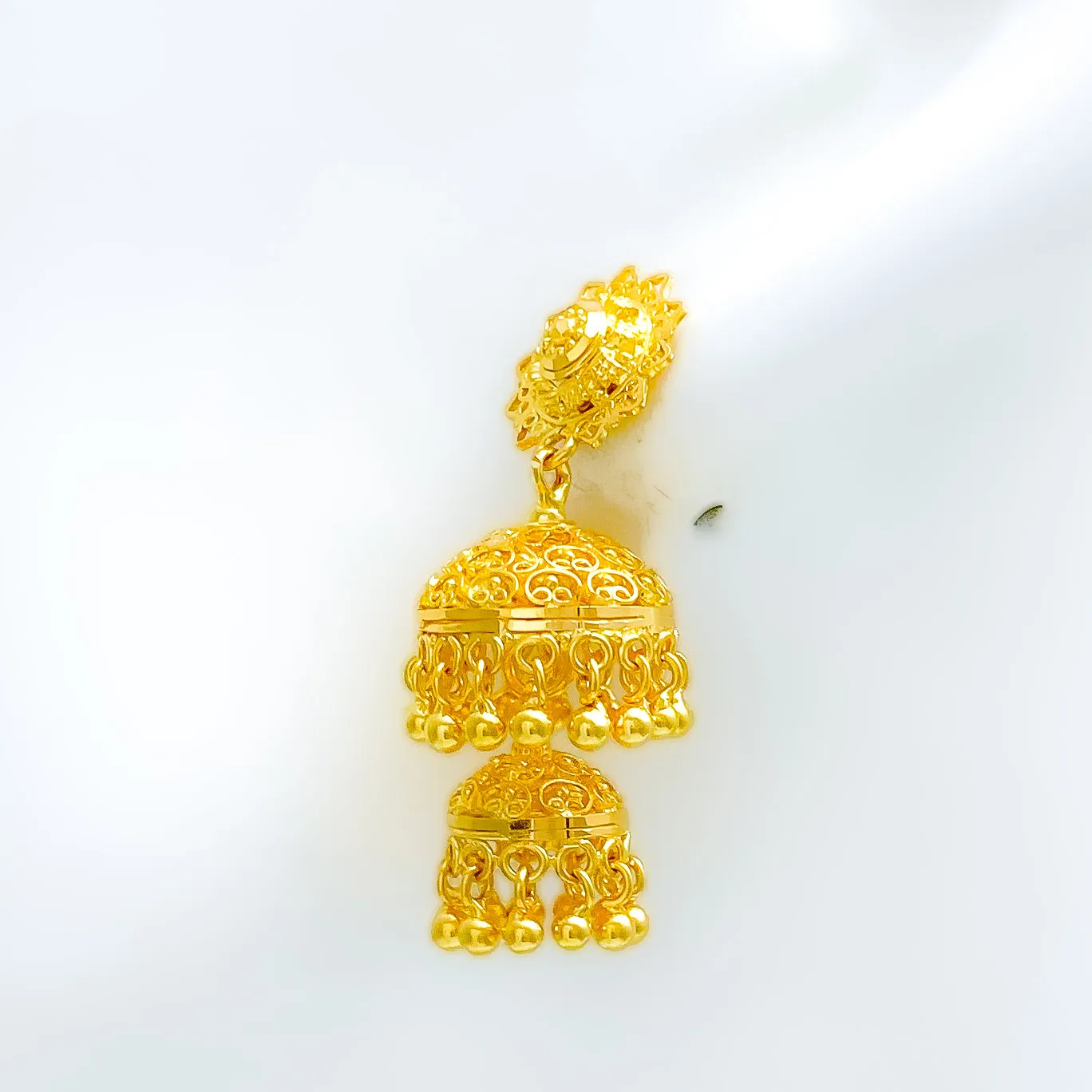 Adorned Double Jhumki Earrings