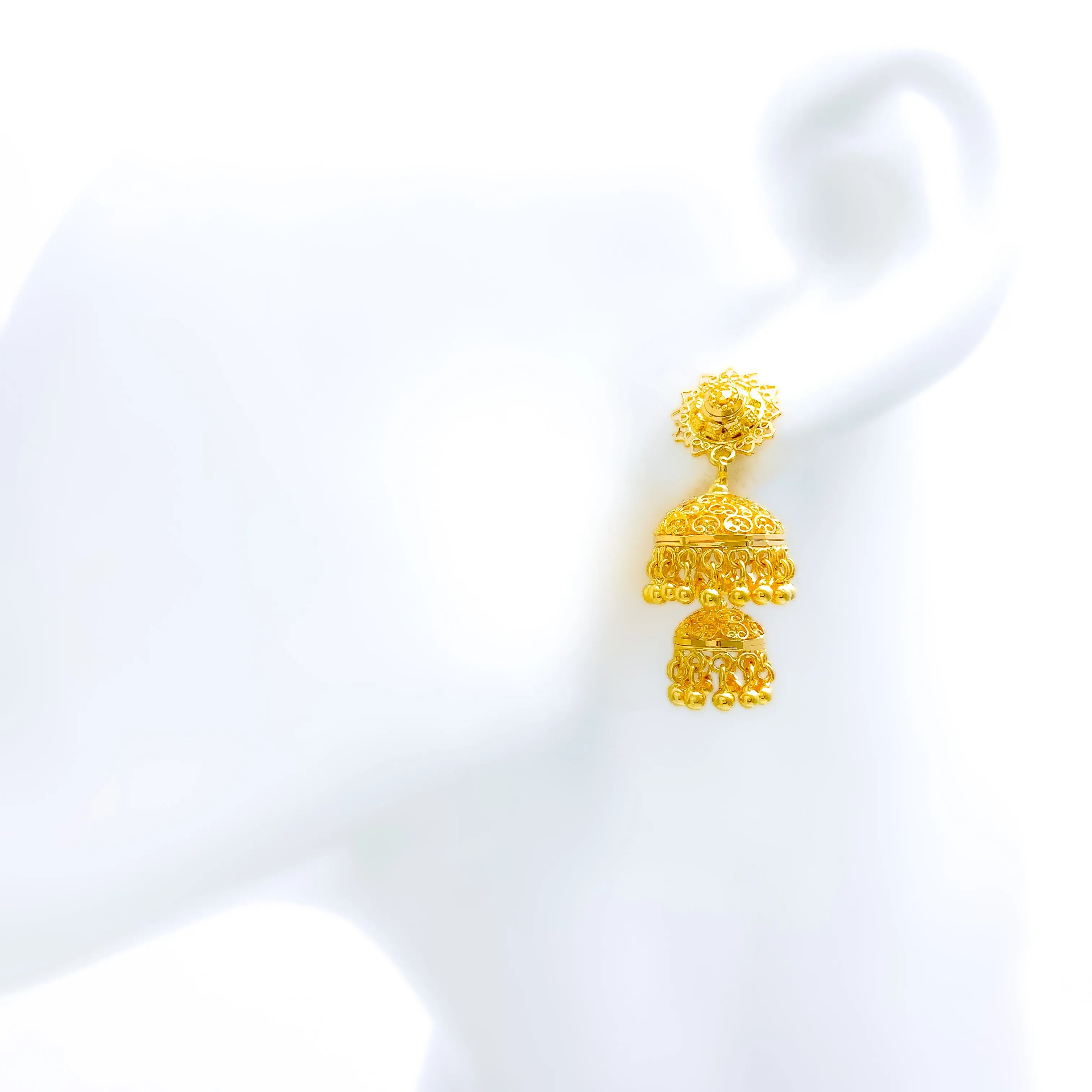 Adorned Double Jhumki Earrings