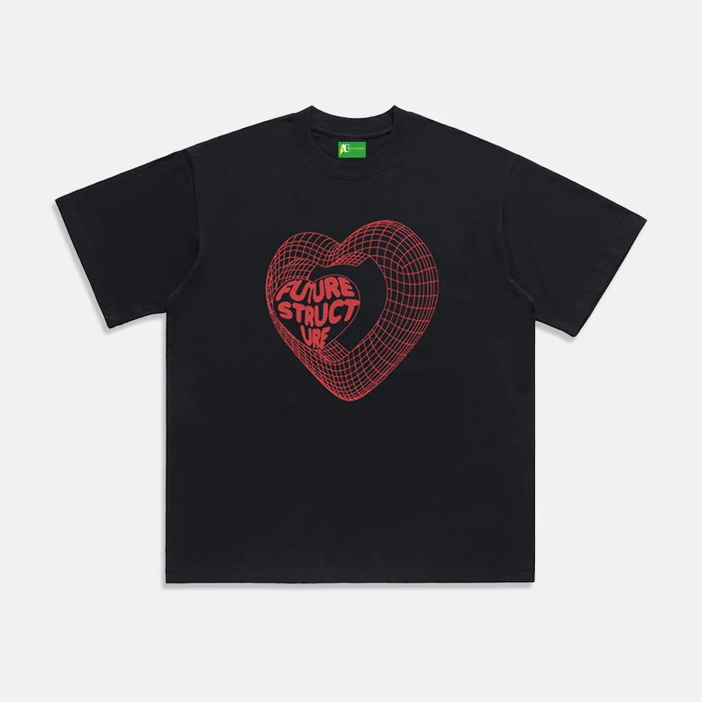 AG® FUTURE STRUCTURE 3D Love Heart T-Shirt