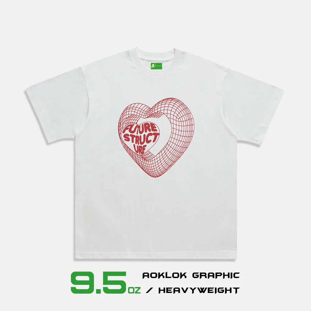 AG® FUTURE STRUCTURE 3D Love Heart T-Shirt