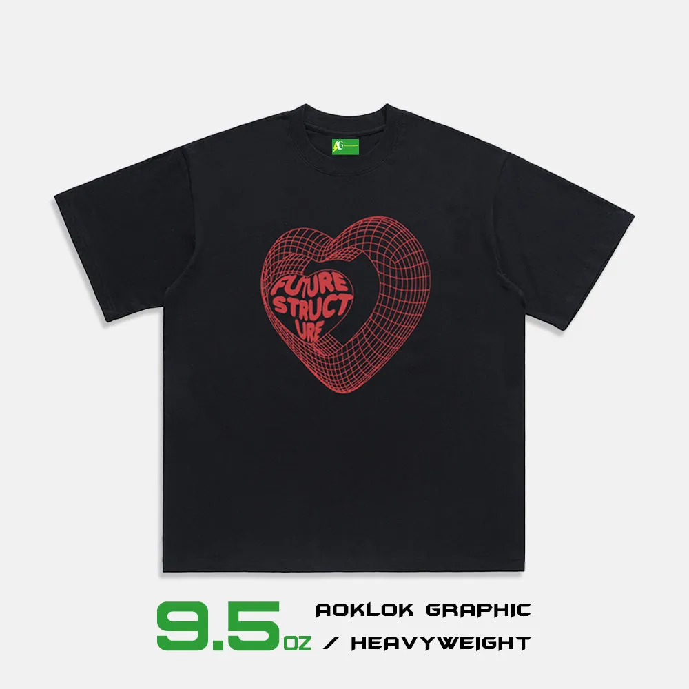 AG® FUTURE STRUCTURE 3D Love Heart T-Shirt