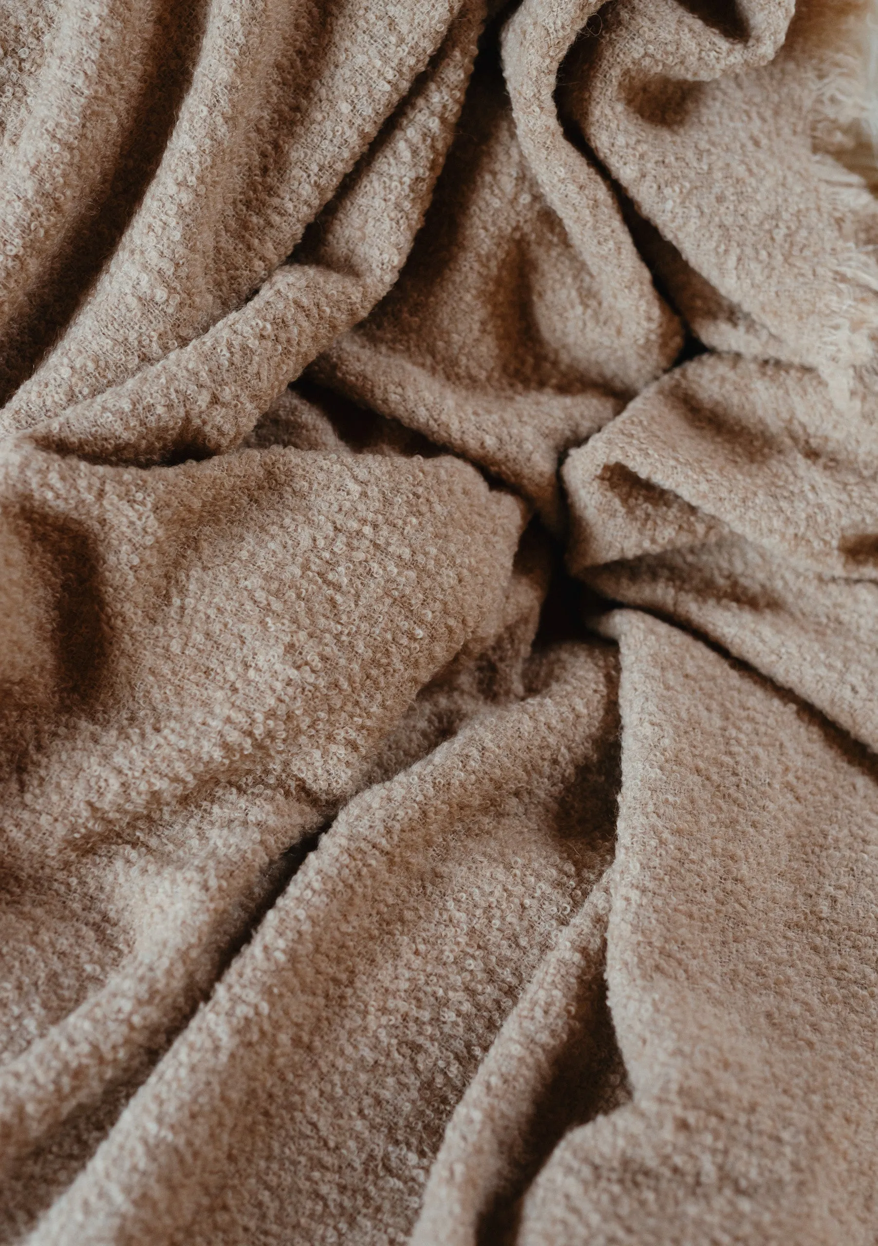 Alpaca Oversized Scarf in Oatmeal