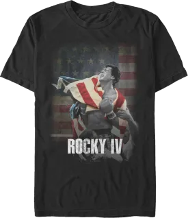 American Flag Rocky IV T-Shirt