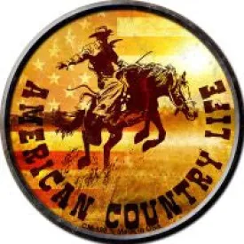American  Life Novelty Metal Mini Circle Magnet
