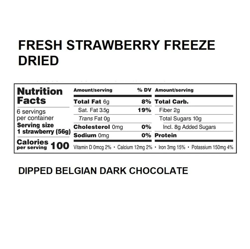 Andy Anand 48 Pcs Belgian Dark Chocolate Dipped Strawberries Freeze Dried Irresistible Chocolate Bliss, Dipped in Love: Chocolate Covered Strawberries for Your Special Someone