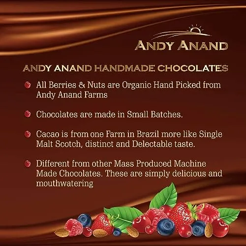 Andy Anand Belgian Dark Chocolate Cherry Cordials 48 Pcs, Decadent Delicacies: Satisfy Your Cravings, Chocolate Gift Box: A Thoughtful Way to Show Appreciation