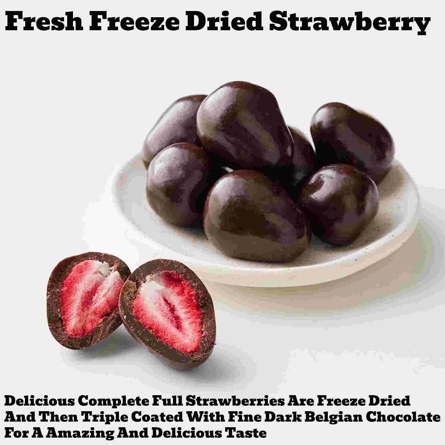 Andy Anand Fresh Freeze Dried Strawberries 48 Pcs Dipped in Premium Milk, White and Dark Chocolate, Chocolate Covered Strawberry Ideas: Get Inspired and Create Your Own Masterpiece