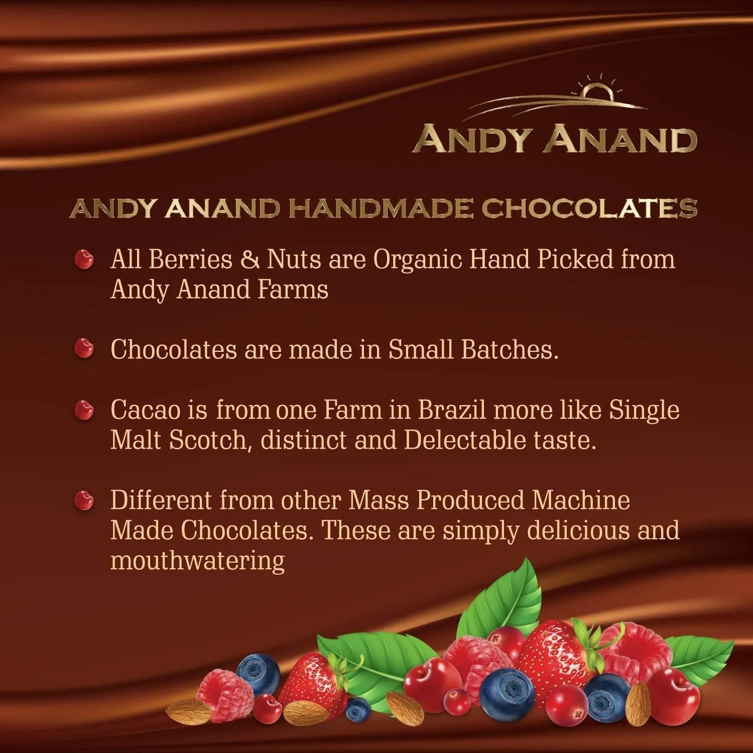 Andy Anand Green Tea Chocolate, Delicious Amazing Premium Gift Boxed (1 lbs) Sweet Surprises: Chocolate Gift Box for Friends and Family