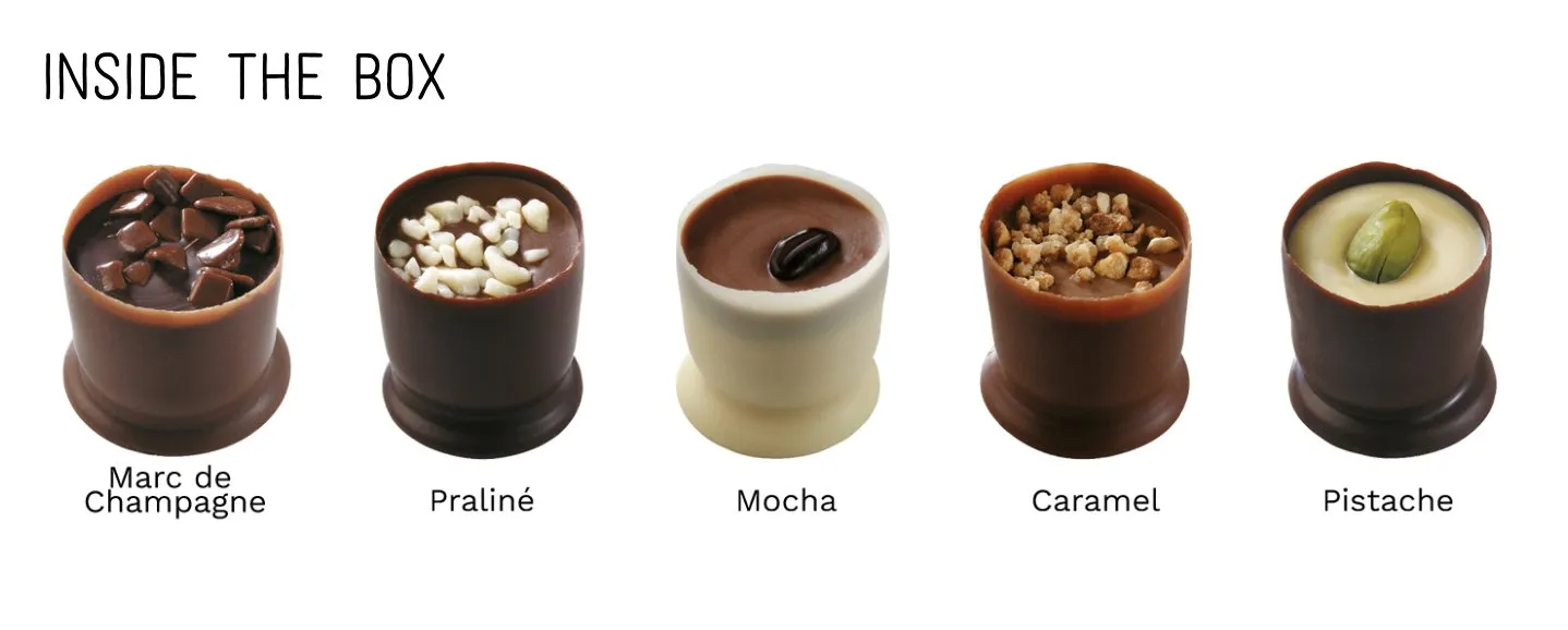 Andy Anand's 15 Pcs Belgian Chocolate Truffles & Praline Cups, Made with Freshest Cream, Fancy Imported Truffles Gift Box for Holiday Parties - Perfect for Any Occasion