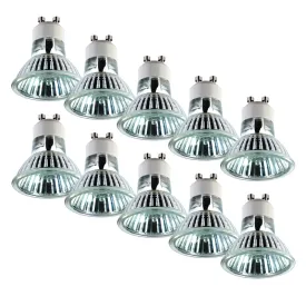 Arlec 50W 300lm Halogen GU10 Dimmable Globes Warm White - 10 Pack