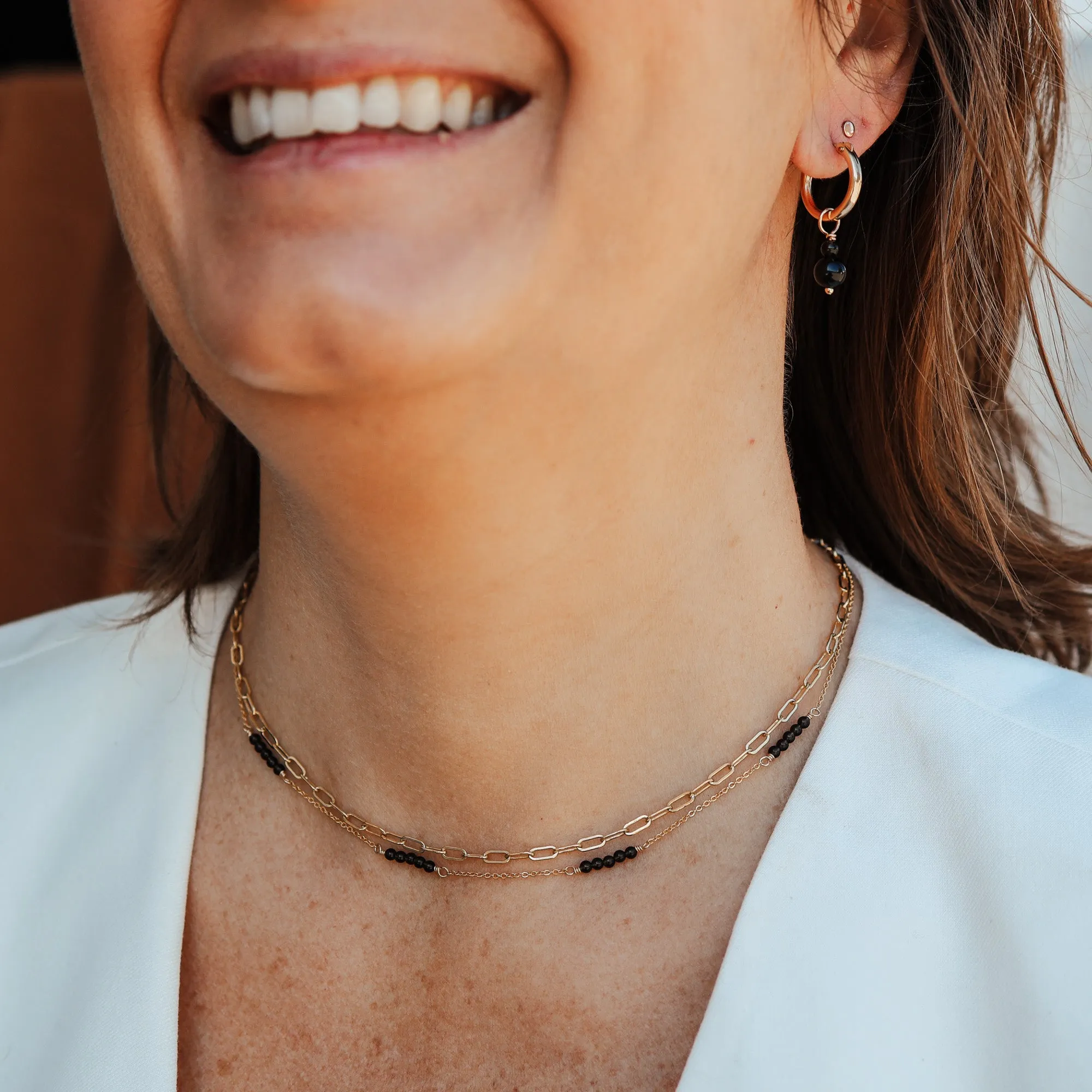 Athena • Gemstone Adorned Necklace