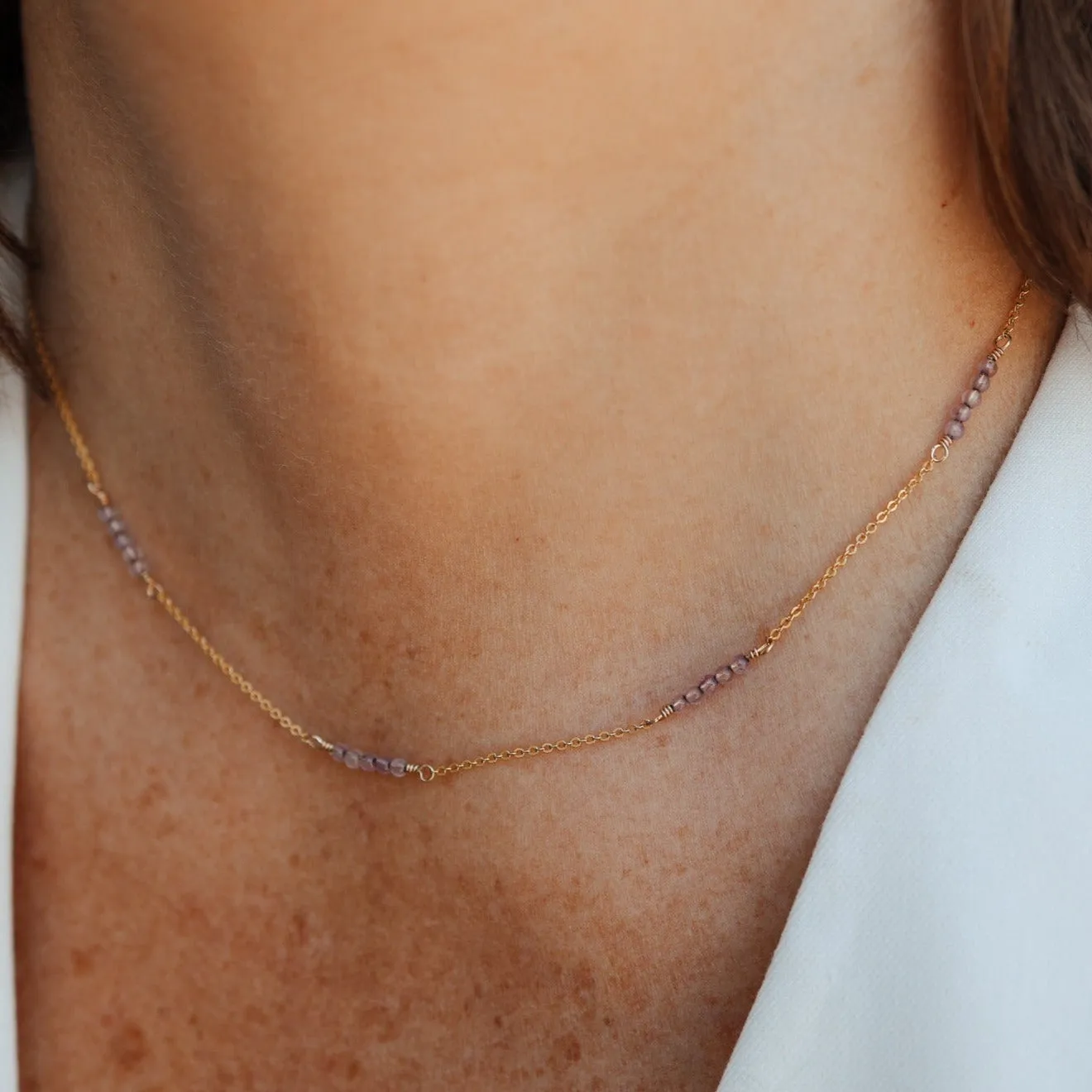 Athena • Gemstone Adorned Necklace