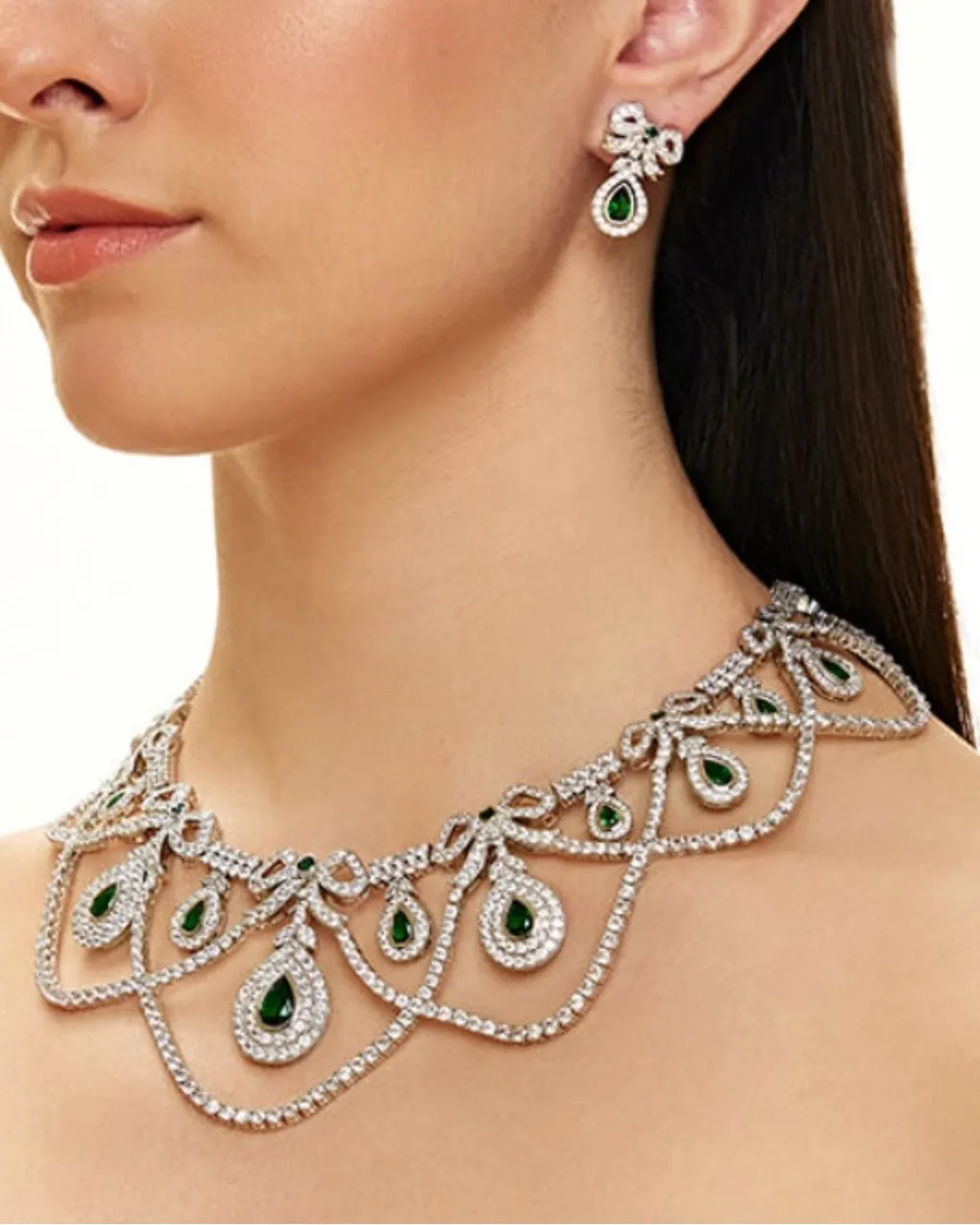 Aurora Diamante Necklace Set