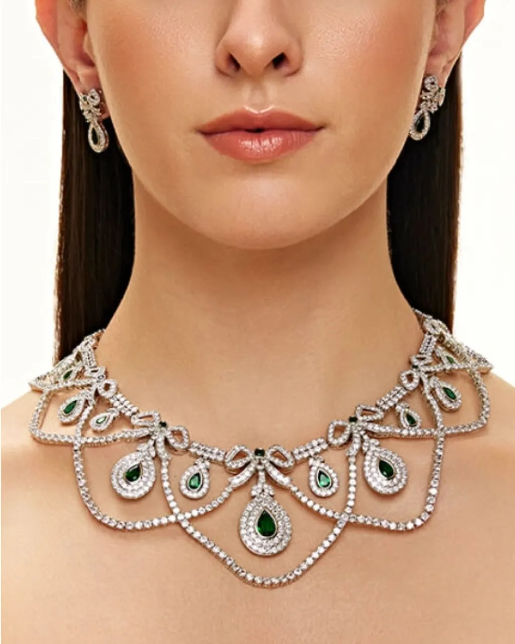 Aurora Diamante Necklace Set