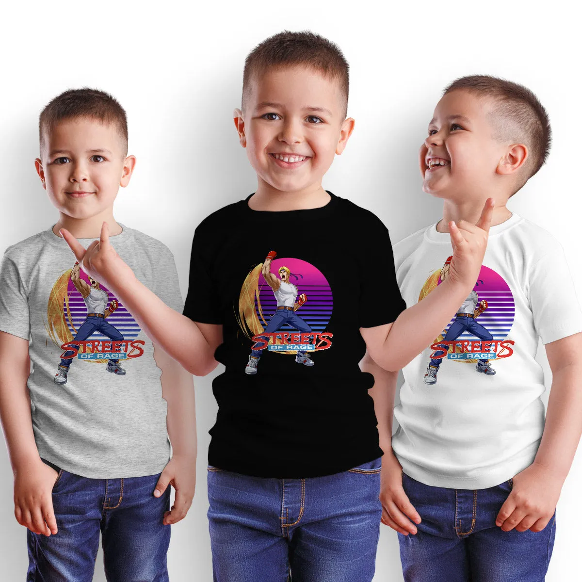 Axel Stone Kids T-shirt Nostalgia Streets of Rage Tee