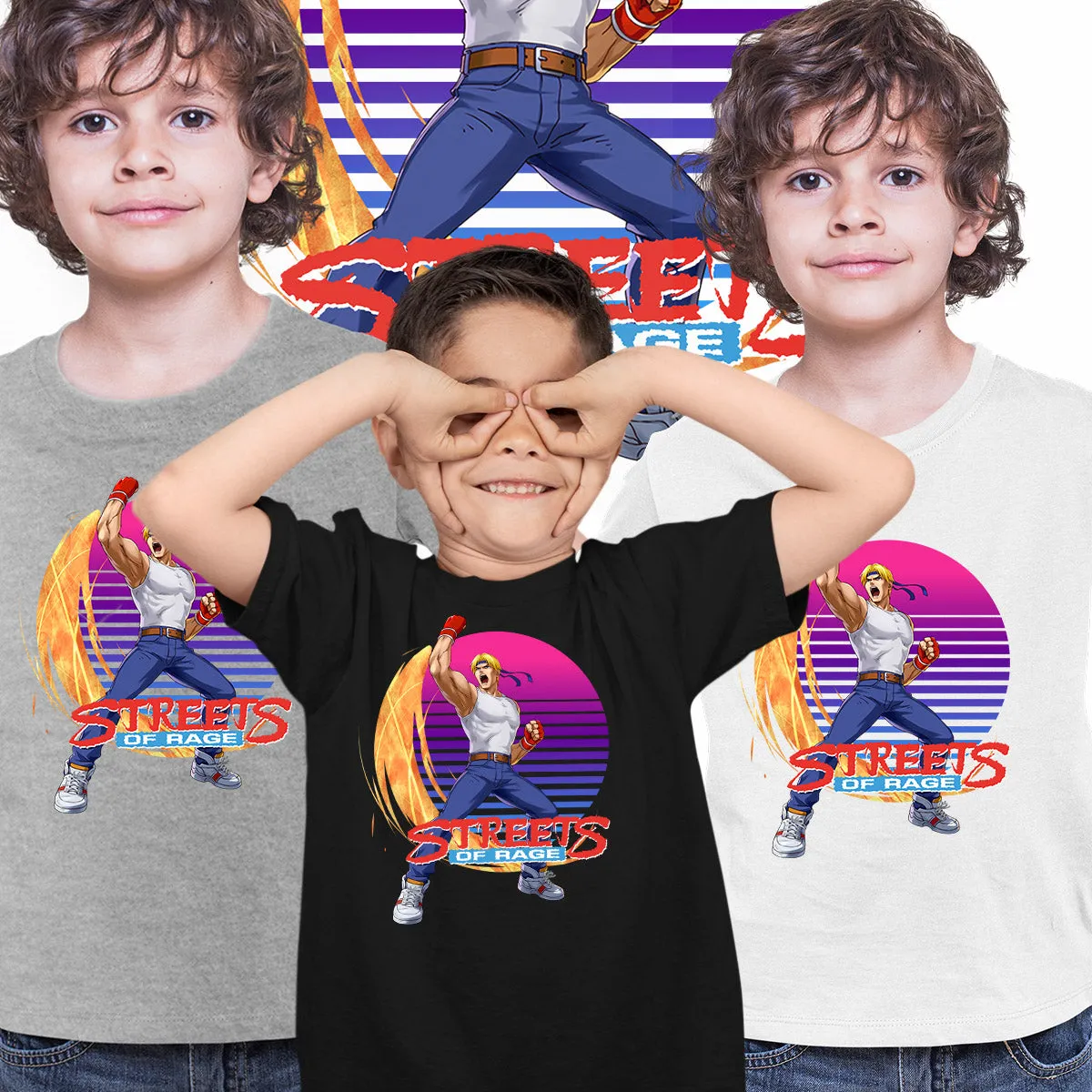 Axel Stone Kids T-shirt Nostalgia Streets of Rage Tee