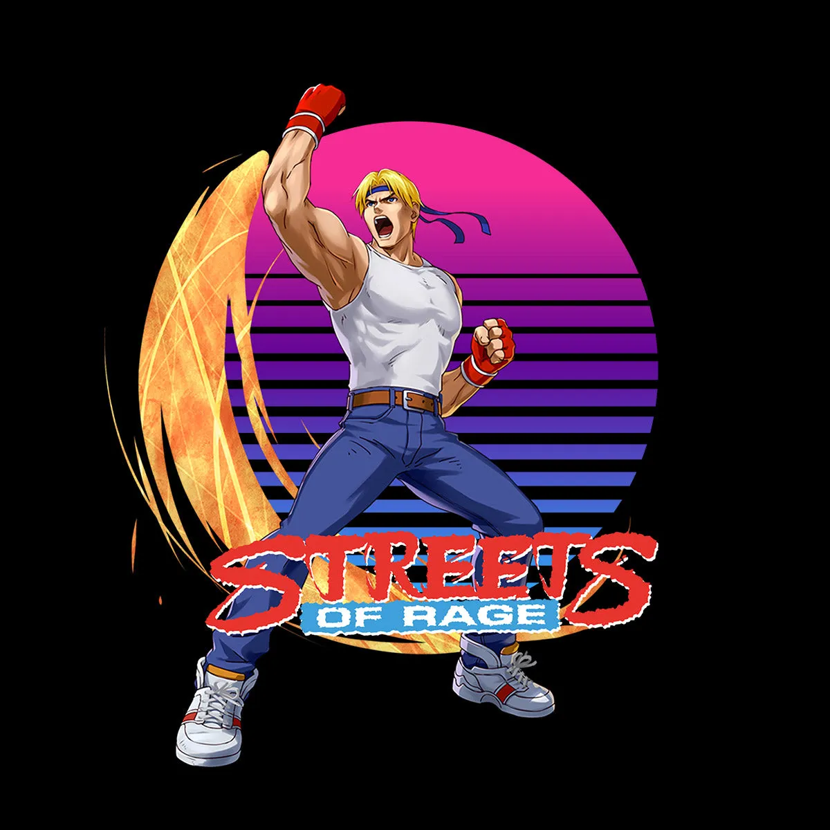 Axel Stone Kids T-shirt Nostalgia Streets of Rage Tee