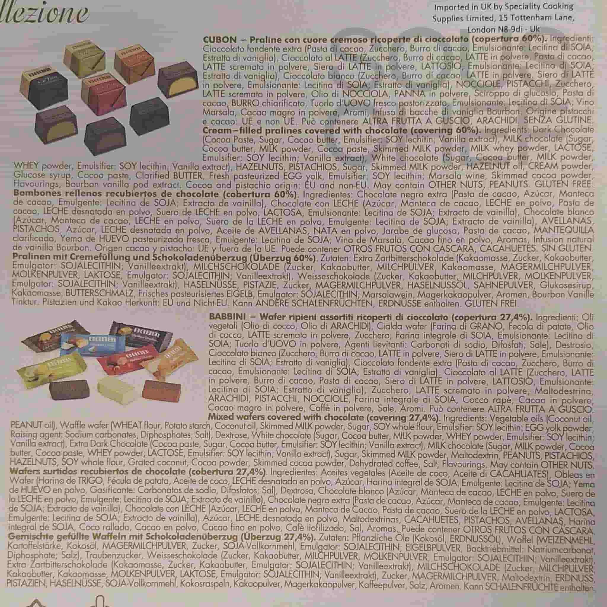 Babbi Luxury Wafer & Chocolate Praline Selection, 458g